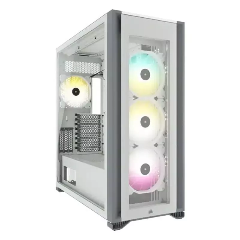 PC korpusas Corsair iCUE 7000X RGB Full Tower Baltas