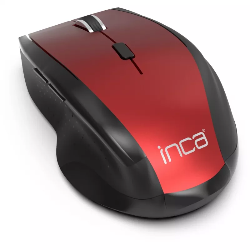 Cian Technology GmbH INCA Mouse IWM-500GLK belaidė lazerinė pelė su Nano-USB imtuvu, 1600 DPI, raudona