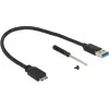 DeLOCK 42594 SSD korpusas M.2 juodas sidabrinis