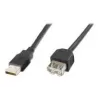 Digitus ASSMANN USB ilginimo laidas - USB (M) prie USB (M) - 1,8 m (USB/USB 2.0) - Liejinis - Juodas (AK-300200-018-S)