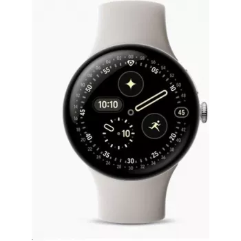 Google Pixel Watch 4 - 45 mm - Aliuminio sidabrinis poliruotas (GA09308-EU)