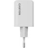 Canyon CU45AC 45W universalus baltas greitasis sieninis kroviklis su USB-C ir USB-A