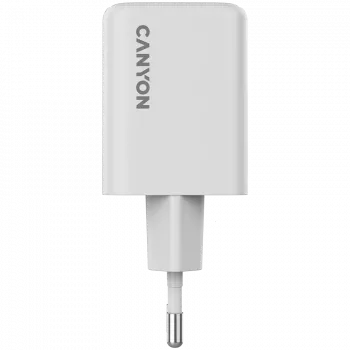 Canyon CU45AC 45W universalus baltas greitasis sieninis kroviklis su USB-C ir USB-A
