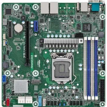 Motininė plokštė ASRock E3C252D4U Intel C252 micro ATX LGA 1200, 4x DDR4 DIMM, max 32 GB, M.2, SATA, RAID5, Intel I210