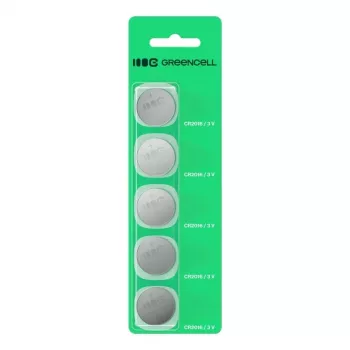 Green Cell CR2016 3V ličio baterija (monetinis elementas) – 5 vnt. pakuotė