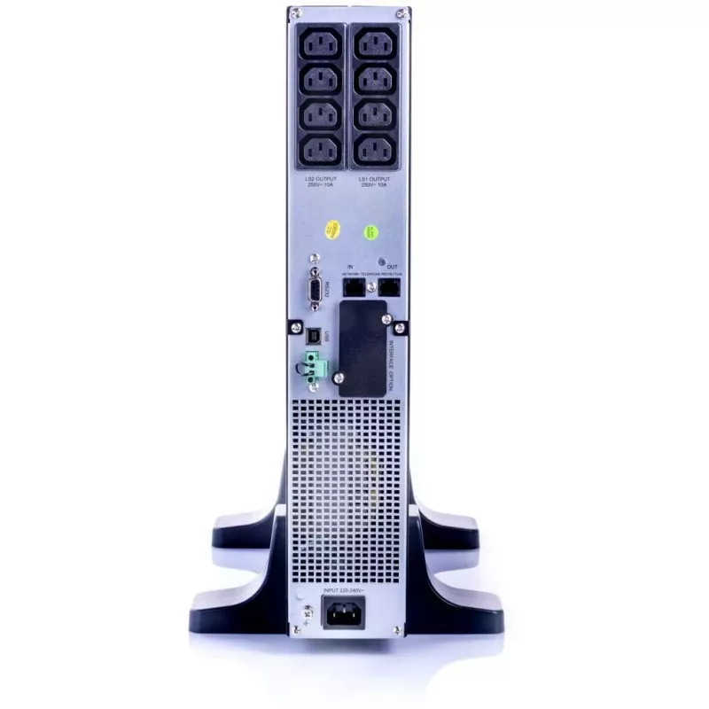 UPS 1500VA Line-Interactive USB/RS232 LCD ekranas 48,30 cm (19 inch)/Stovas - (Offline) UPS - 28 min (All915019RT)