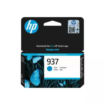 HP 937 Cyan original rašalo kasetė, žydra, 1 vnt., 800 puslapių