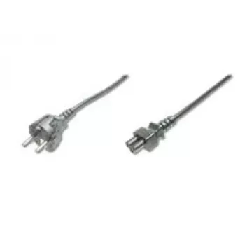Assmann maitinimo laidas, Schuko - C5, kištukas/lizdas, 1,8 m, H05VV-F3G 0,75 mm², juodas (AK-440103-018-S)
