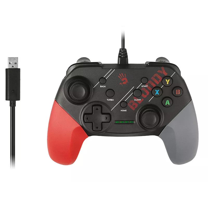 Laidinė žaidimų pelė A4Tech Bloody GP30 Raudona – ergonomiškas dizainas, USB jungtis