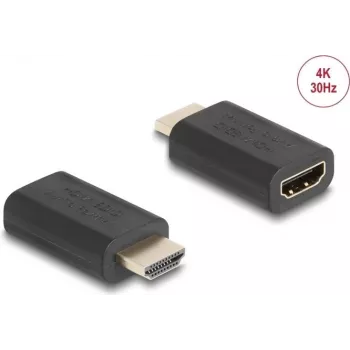 Delock 64325 HDMI 4K EDID emuliatorius erdviniam garsui, juodas