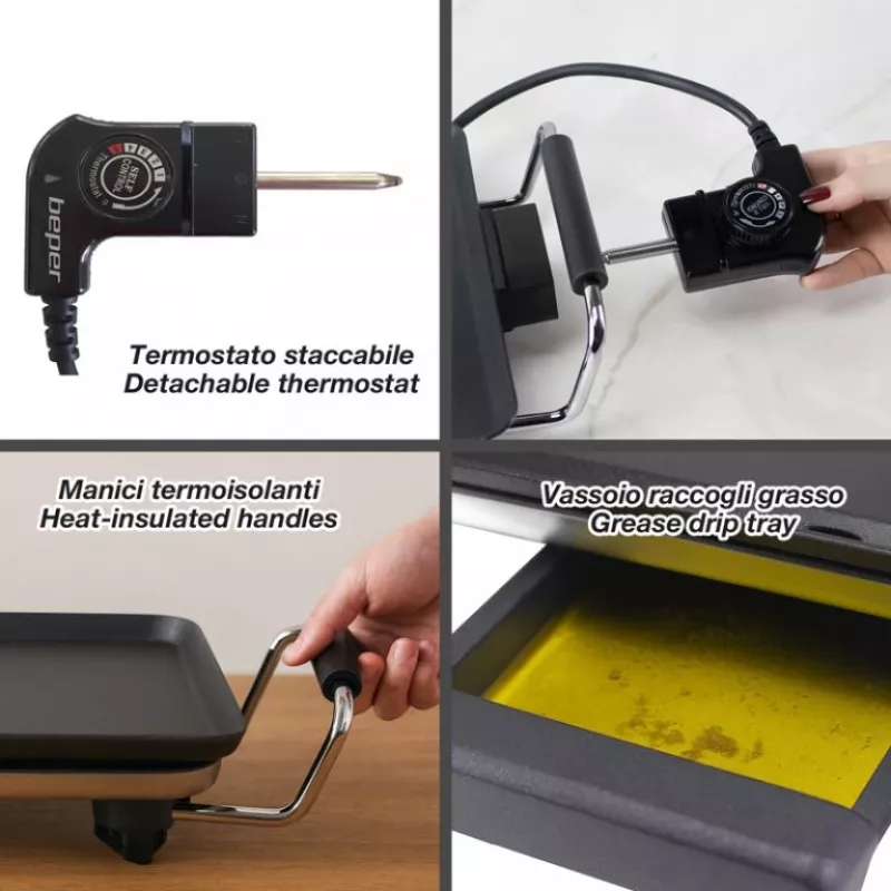 Beper P101BBQ070 elektrinis grilis su didele kepimo zona