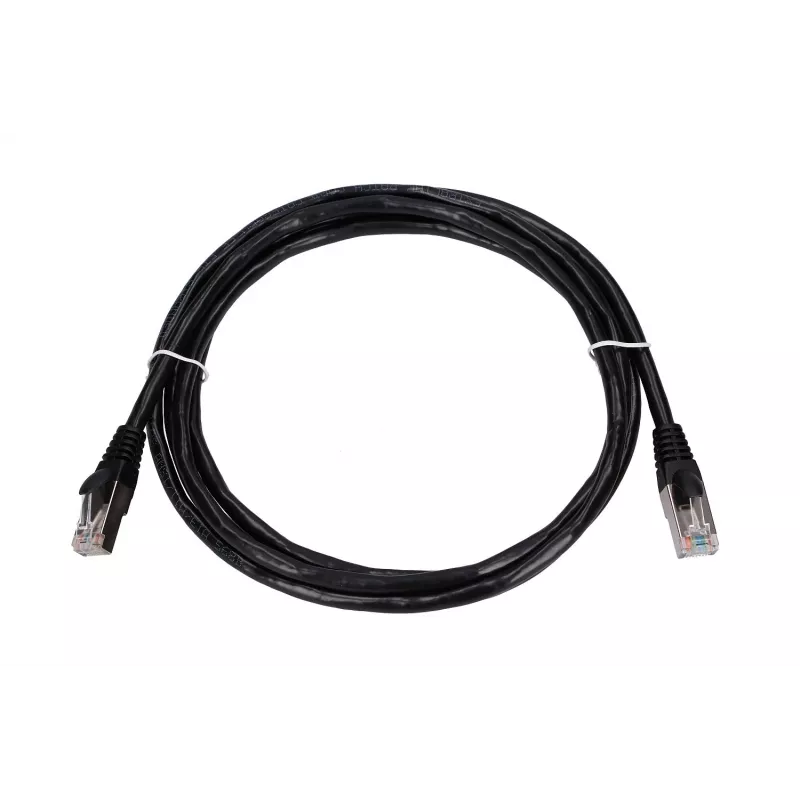 Tinklo laidas Extralink LAN Patchcord Kat.5e RJ-45 2m Juodas