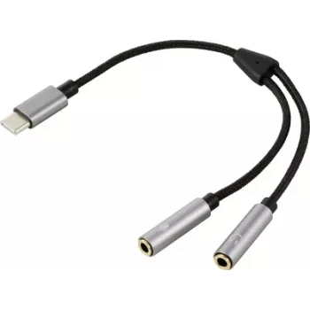Renkforce USB 2.0 kompiuterio Y laidas [1x USB-C kištukas - 2x lizdas]