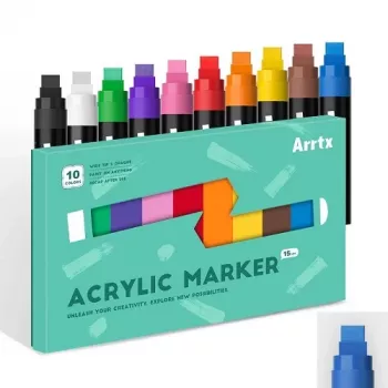 Akriliniai žymekliai Arrtx LC303656, 10 spalvų, smulkūs antgaliai