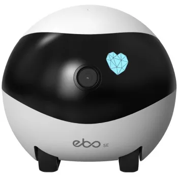 Enabot EBO SE Robotinė IP kamera kompaktiška, 16GB išorinė atmintis, palaiko iki 256GB