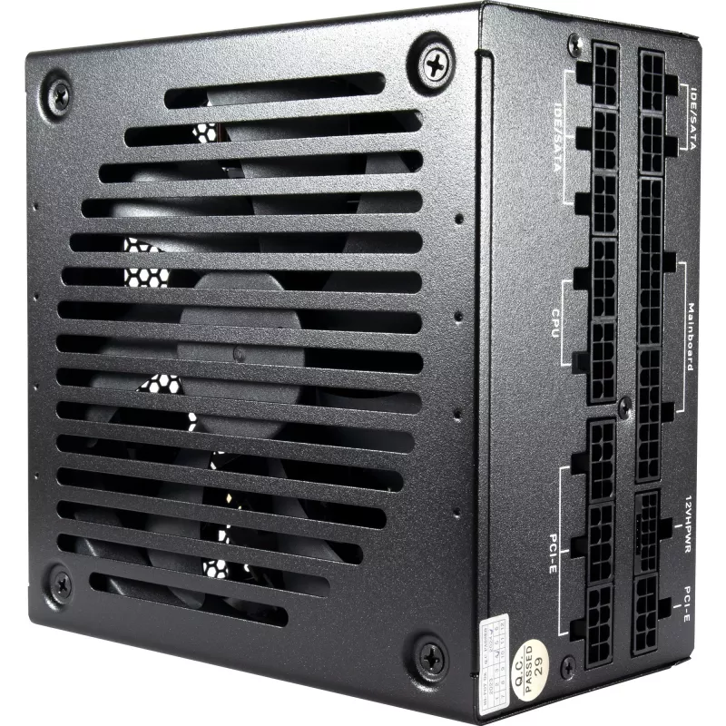 SAMA XPH-1000A, maitinimo blokas 1000 W, 1x 12 kontaktų GPU, 3x PCIe, kabelių valdymas