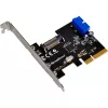 Silverstone SST-ECU04-E – 4 prievadų USB 3.0 valdiklio kortelė
