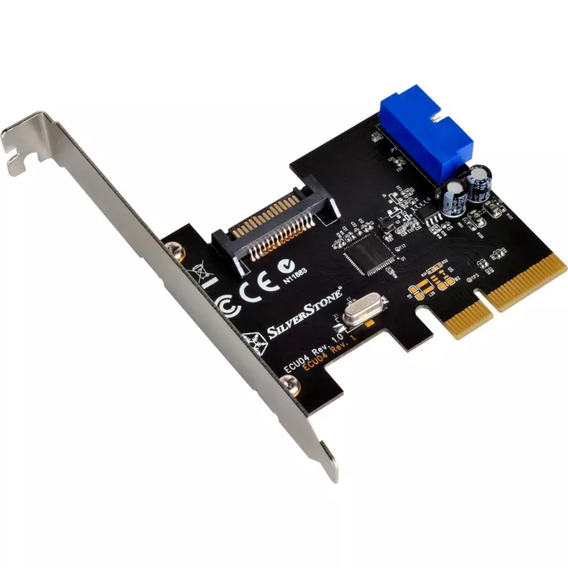 Silverstone SST-ECU04-E – 4 prievadų USB 3.0 valdiklio kortelė