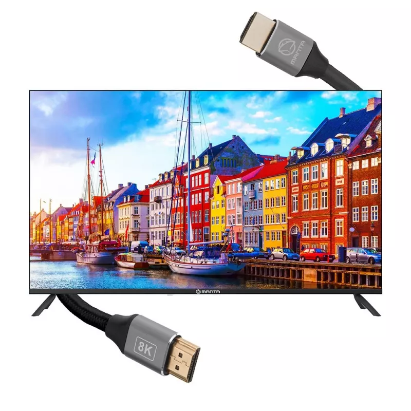 HDMI kabelis MANTA HDMI-1.5MC 1,5 m, palaiko iki 8K