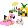 LEGO Friends 42658 Baseino vakarėlis su vienaragiu ir flamingo – konstruktorius su personažais ir aksesuarais