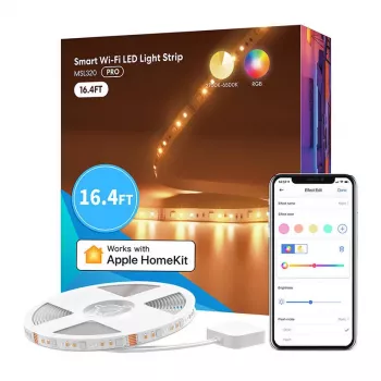 LED juostelė Meross MSL320CPHK 5 m RGBWW Wi‑Fi, adresuojama RGB + šilta balta