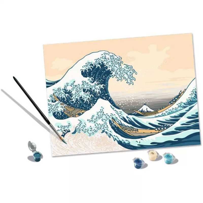Piešimo rinkinys pagal skaičius Ravensburger CreArt ART Collection Didžioji banga Hokusai 23690