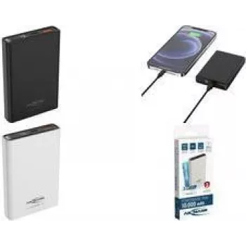 PB222PD Powerbank 10000 mAh LiPo USB-A USB-C Baltas (1700-0156)