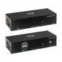 Eaton Tripp Lite Series USB-C į HDMI per Cat6 plėtiklio rinkinys su KVM palaikymu, 4K 60Hz, 4:4:4, siųstuvas/imtuvas, USB, PoC, HDCP 2.2, iki 70 m, TAA