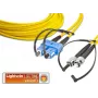 Lightwin LDP-09 SC-ST 1.0 šviesolaidinis kabelis 1 m LSOH OS2 2x SC 2x ST geltonas
