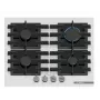Įmontuojama dujinė kaitlentė Bosch PPP6A2I40, 4 zonos, ketaus grotelės, juoda, 590×520×54 mm, sukamos rankenėlės