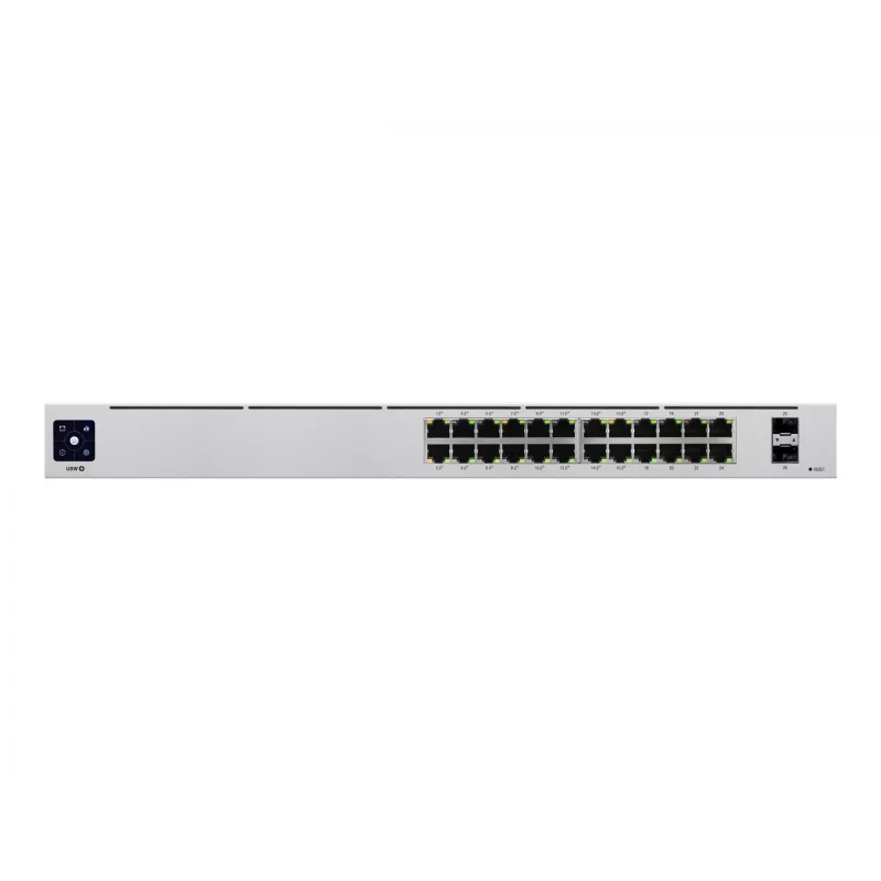 Ubiquiti UniFi 24 prievadų PoE valdomas jungiklis (L2/L3) Gigabit Ethernet (10/100/1000) Power over Ethernet (PoE) 1U sidabrinis