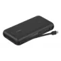 Belkin BPB024HQBK nešiojamas 10 000 mAh powerbankas su integruotu USB-C laidu, 20 W