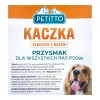 Šunų skanėstai PETITTO Duck Kebab 500 g — minkšti mokymo kąsneliai su antiena