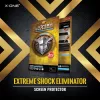 Apsauginis ekrano stiklas Shock Eliminator X-ONE, skirtas iPhone 7 Plus – juodas