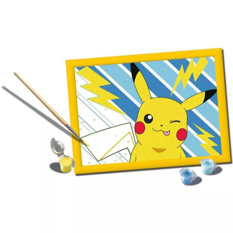 Ravensburger CreArt — Cheeky Pikachu (25557) piešimas pagal skaičius rinkinys
