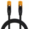 Ethernet patchcord laidas QOLTEC UTP Cat6 15 m, 2×RJ45, juodas
