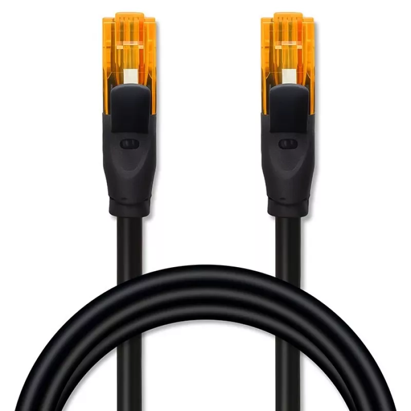 Ethernet patchcord laidas QOLTEC UTP Cat6 15 m, 2×RJ45, juodas