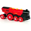 BRIO 33592 baterijomis varomas traukinukas juodas/raudonas