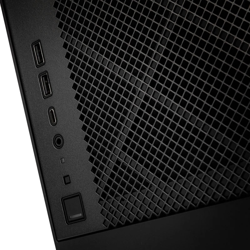 SilverStone ALTA G1M - microATX korpusas - micro ATX - be maitinimo šaltinio (SFX12V/SFX-L12V) - Juoda - USB/Garsas