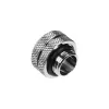 Bitspower Multi-Link Adapter Connector tiesus G1/4 colio AG į 12 mm AD kietąjį vamzdelį - sidabrinis blizgus