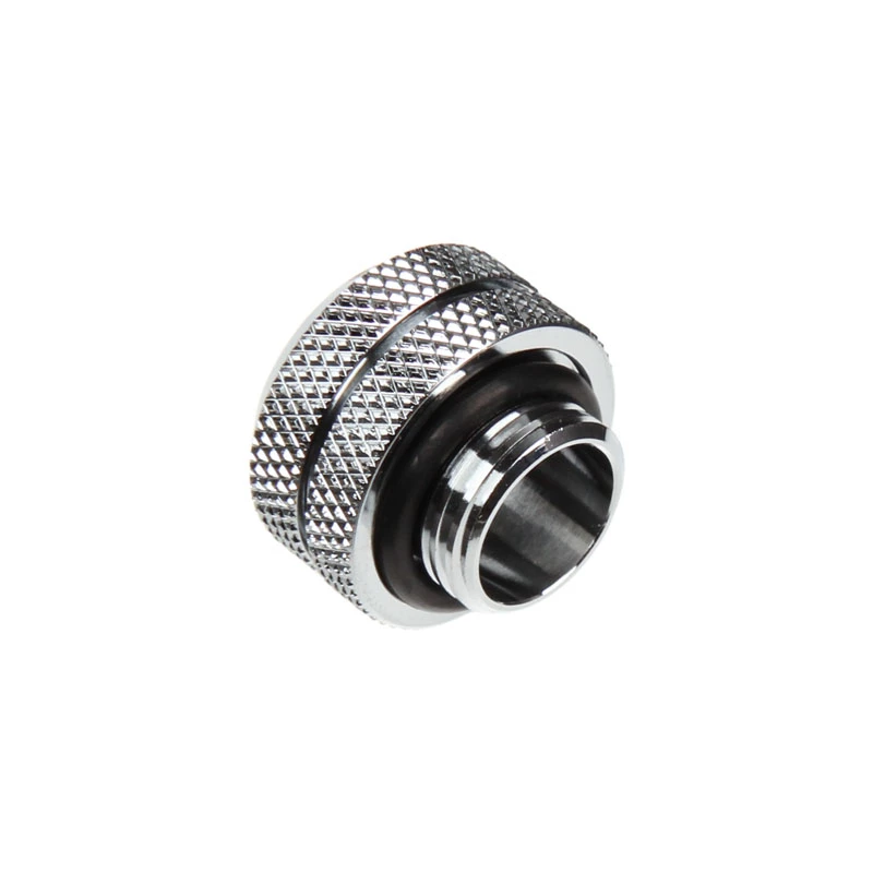 Bitspower Multi-Link Adapter Connector tiesus G1/4 colio AG į 12 mm AD kietąjį vamzdelį - sidabrinis blizgus