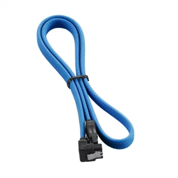 CableMod ModMesh SATA laidas - Serial ATA 150/300/600 - SATA (M) stačiu kampu į SATA (M) - 60 cm - šviesiai mėlynas (CM-CAB-RSAT-N60KLB-R)
