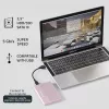 Korpusas 2,5 colio SSD/HDD diskui, SATA, USB 3.0, iki 2TB, QOLTEC