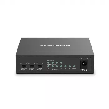 Mercusys 6 prievadų 10/100Mbps darbalaukio jungiklis su 4 PoE+ prievadais