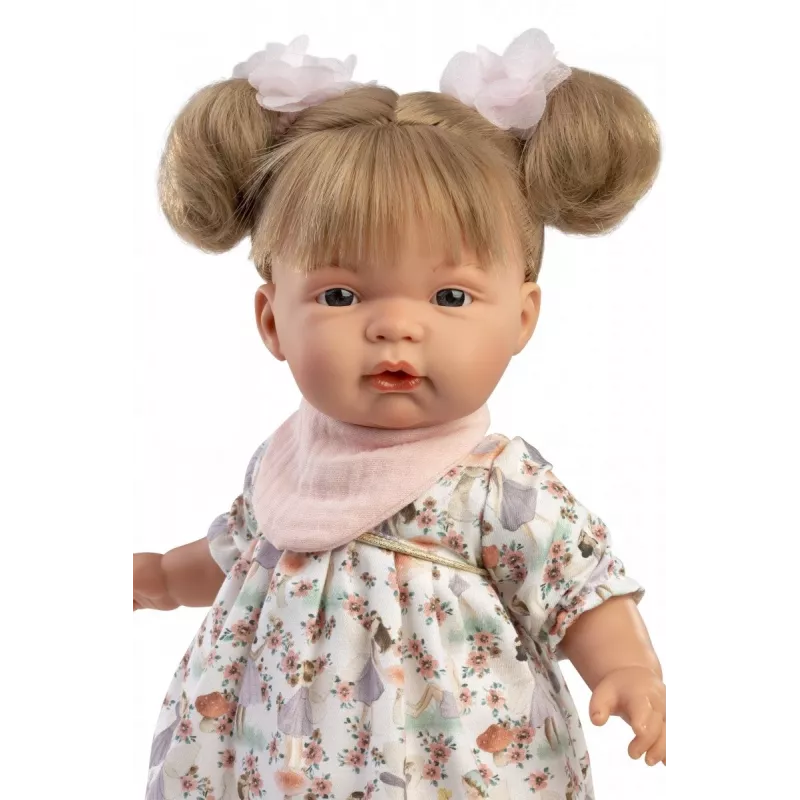 Lėlė Llorens Joelle, 38 cm, verkianti lėlė su tikroviškomis savybėmis ir minkštu kūnu