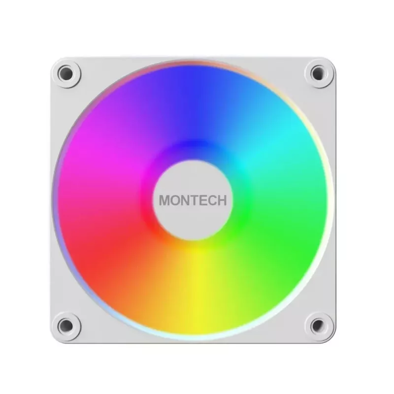 Montech GF120 V2 ARGB kompiuterio korpuso ventiliatorius 12 cm baltas 1 vnt.
