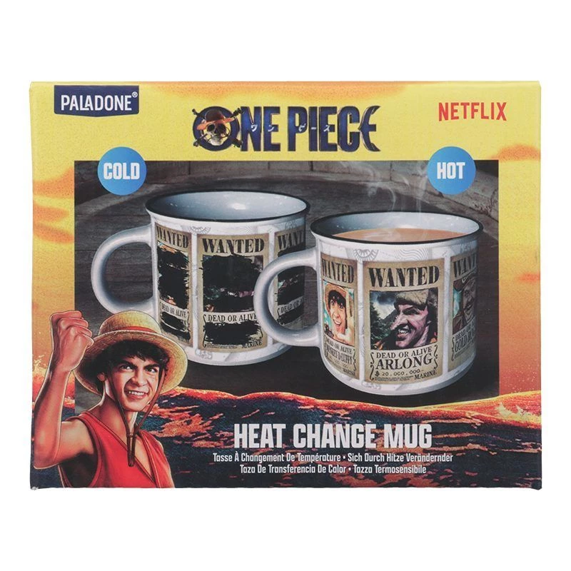 Heat Change puodelis Paladone One Piece 300 ml – keraminis puodelis su spalvų kaita
