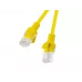 Ethernet pataisos laidas LANBERG Cat6 UTP PCU6-20CC-0050-Y 0,5 m, RJ-45 į RJ-45, CCA laidininkas, geltonas
