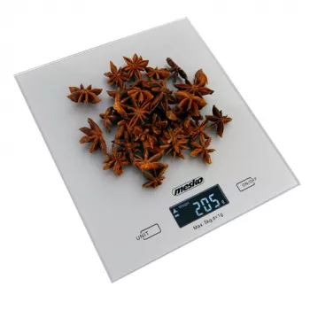Mesko MS 3145 virtuvinės svarstyklės, 5 kg, 1 g, LCD, sidabrinės