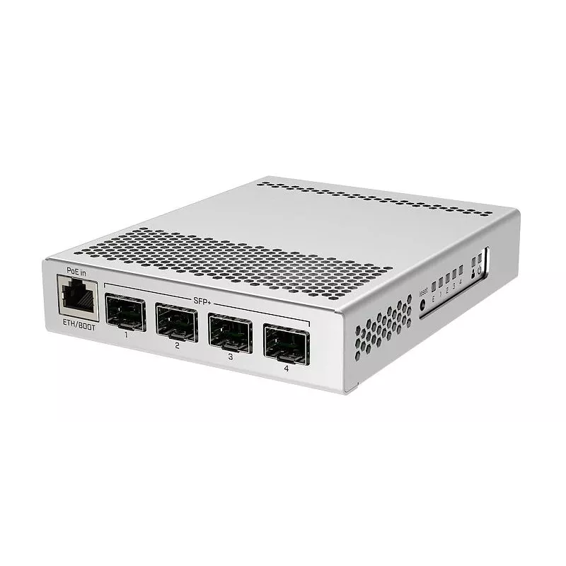 Mikrotik CRS305-1G-4S+IN valdomas tinklo jungiklis Gigabit Ethernet (10/100/1000) su PoE, baltas
